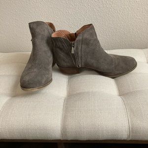 Lucky brand leather booties